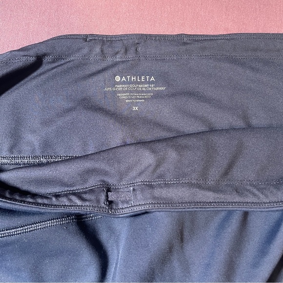 Athleta Fairway Golf Skort 18” in Navy Blue - Size 3x - EUC Pockets Shorts Skirt - Picture 11 of 12